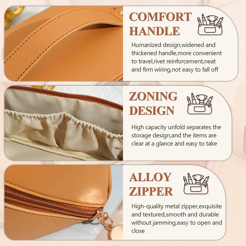 Make-up bag, travel cosmetic bag with large capacity, make-up organiser