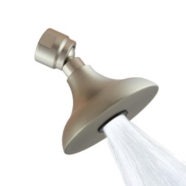 High Sierra Showerheads® - ‘Half Dome’ Solid Metal 1.5 GPM High Efficiency, Low Flow Shower Head with Limescale Resistant Insert - Brushed Nickel Finish