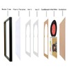 Mxtallup 7" Record Frame Wood for the Wall 7" CD