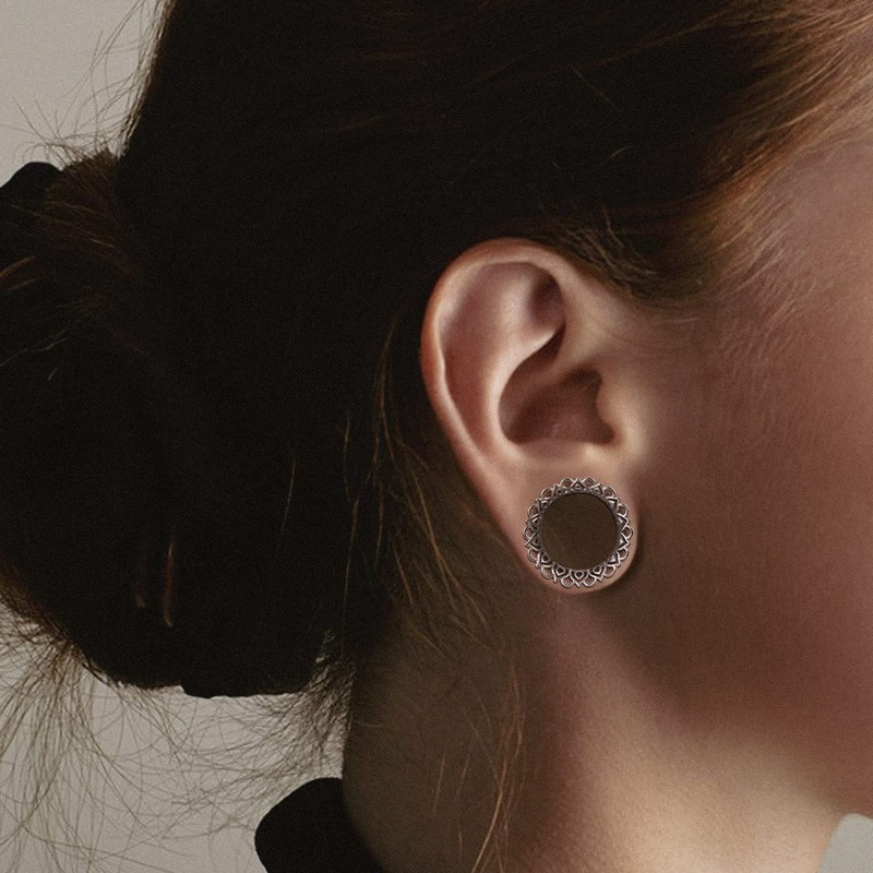 COOEAR Cool Hollow Ear Tunnels Piercing Plugs, Copper Gauges for