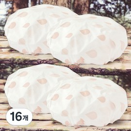 Deep Talk Perm Elastic Hair Serum EVA Shower Cap Luxury Waterproof Bathing Cap DT0936 16 pcs Pink / 딥톡 파마고무줄 헤어세럼 EVA 샤워캡 고급 방수 목욕 모자 DT0936 16개 핑크