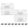 Coleman Cooler Hinges Replacement with Screws, Durable ABS Plastic Hinges