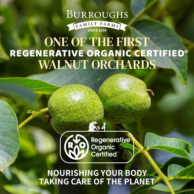 Organic Raw Walnuts Halves & Pieces – Unpasteurized, Regeneratively Grown