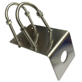 Edison Brain Radio Antenna Fixed Pedestal Amateur Radio 304 Stainless Steel Veranda Right Angle Clamp M Connector