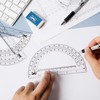 Mr. Pen- Plastic Protractor, 3 Pack, 6 Inch, Clear Protractors