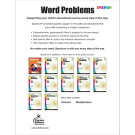 Spectrum Word Problems, Grade 3
