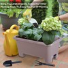 Oliz Self-Watering Rectangle Planter Boxes 8-Pack, 15.7-Inch Window Box Planter
