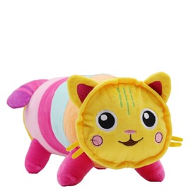 Gabbys Colourful Plush Toy Cat 28 cm, Cuddly Toy with Colours, Gabby's Stuffed Toy Figure, Plush Doll for Children, Girls and Boys, Ideal for Any Celebration or Occasion