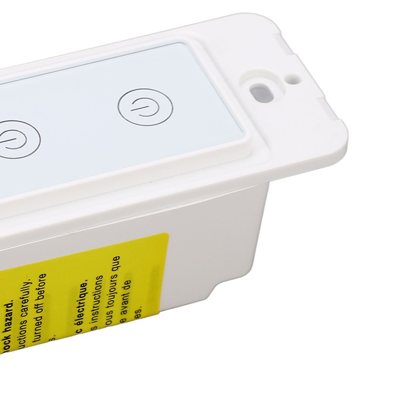 Smart Wall Switch 2 Gang Touch Glass Panel Support Voice