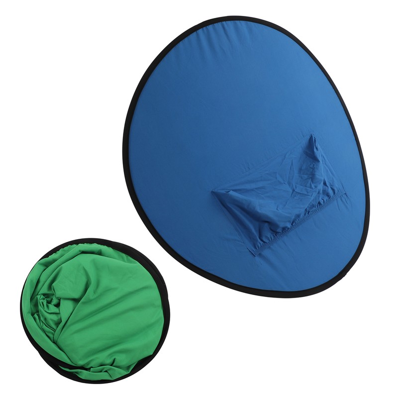 Blue Green 2 in 1 Background Screen Collapsible Portable Chromakey