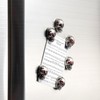 SkullCraft Stylish Skull Refrigerator Magnets - Gothic Metal Decor with