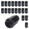 20 Wheel Nuts Black Taper Seat Closed M12 x 1.25