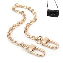 Mini Quality Copper Purse Chain Strap Handle Bag Accessories Charms Decoration (Gold, 13'')