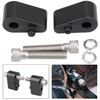 YDLMT Black Passenger Floorboard Extension Spacer Kit W/Bolts Compatible With