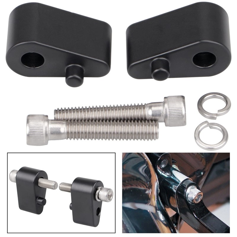 YDLMT Black Passenger Floorboard Extension Spacer Kit W/Bolts Compatible With
