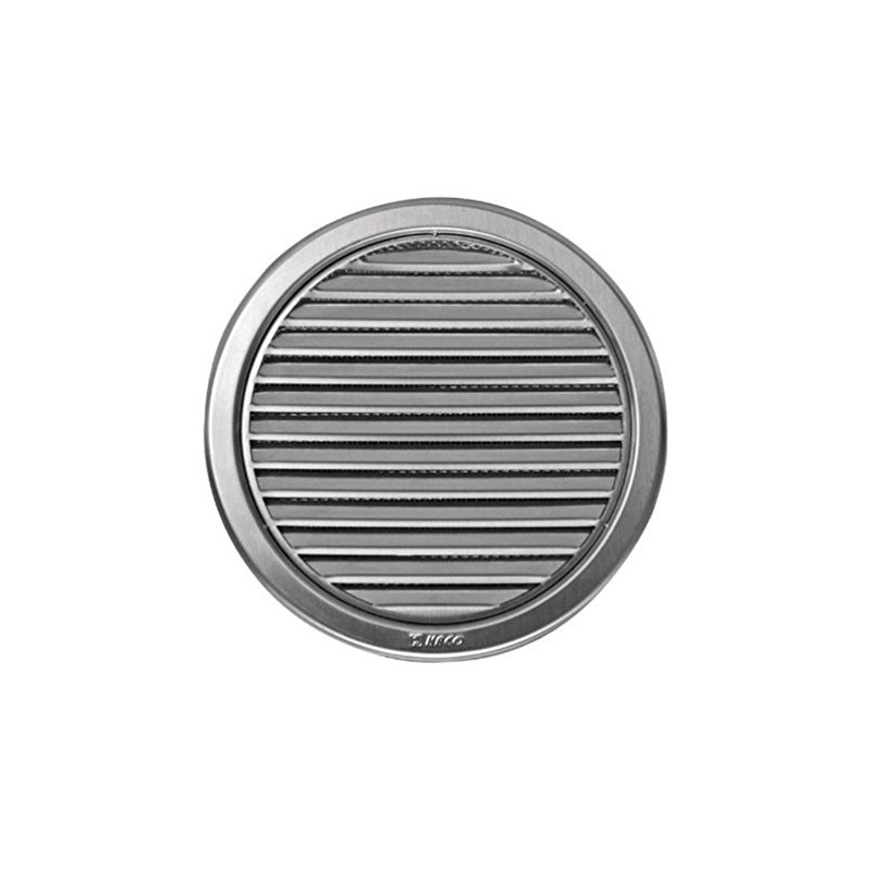 Haco Stainless Steel Circular Air Vent Grille Cover, 150mm, Brushed