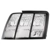 HECASA Pair Tail Lights Compatible with 1999-2004 Ford Mustang Rear