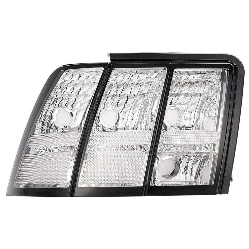 HECASA Pair Tail Lights Compatible with 1999-2004 Ford Mustang Rear