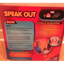 Hasbro Speak Out Mouth Piece Party Board Game New In Box Ships from US