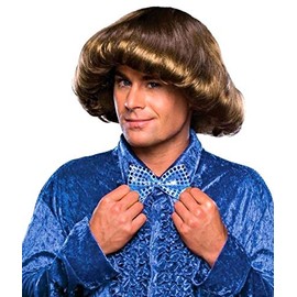Rubie's 70's Prom King Wig, Brown, One Size