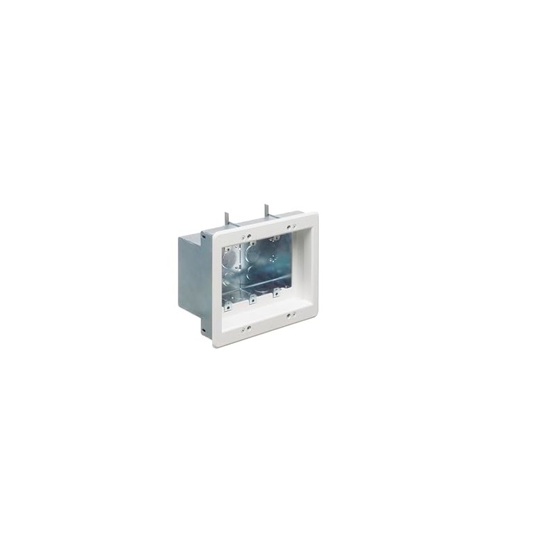 Arlington TVBS507 Recessed Electrical Box 3-Gang White
