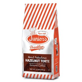 Juniors Coffee Junior's Most Fabulous Hazelnut Torte Flavored Ground Coffee - 12 Ounce