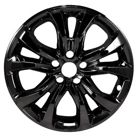 Fuel Rider Set of Four (4) 18 inches Gloss Black ABS Wheel Skins Impostors Wheel Covers Compatible with 2020-2022 KIA Telluride Wheels- Auto Tire Replacement Cap Cover