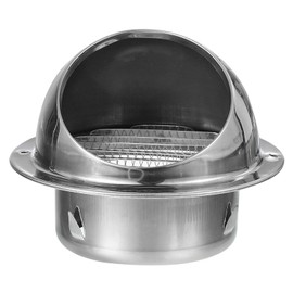 sourcing map 15cm/6Inch Air Vent Wall Vent Cover 304 Stainless Steel Round Outlet Cap Cover Grille Ventilation Outlet for Apartment, Villa, Flats, House