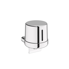 COSMIC Architect Elegant Design Wall-Mounted Soap Dispenser Made of Metal. Mounted with Screws. Refillable Dispenser for Bathroom and Kitchen of 400 Ml in Chrome Color