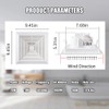RLOZUI Bathroom Exhaust Fan 110 CFM 1.0 Sones Quiet Operation,
