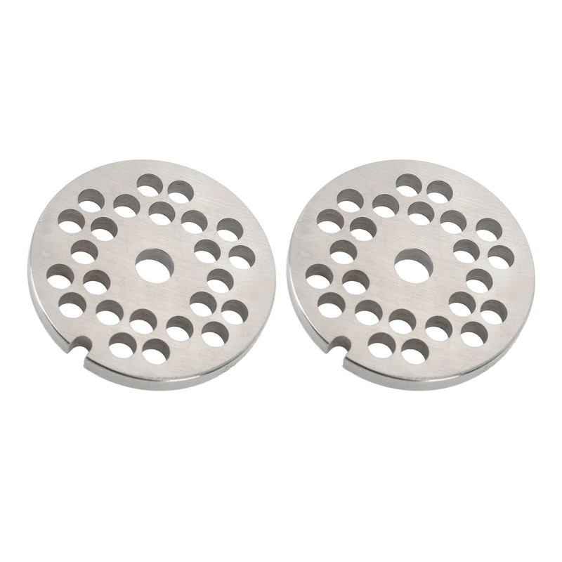 2pcs Meat Grinder Plate Disc Blade Sharpness Blade Rustproof Reusable