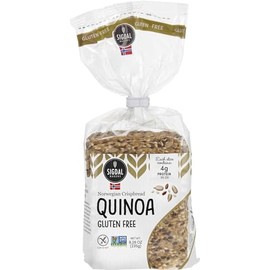 Sigdal Bakeri Gluten Free Quinoa | Norwegian Wholegrain Crispbread | All Natural and Non-GMO, 8.29 oz (235g) (Pack of 4)