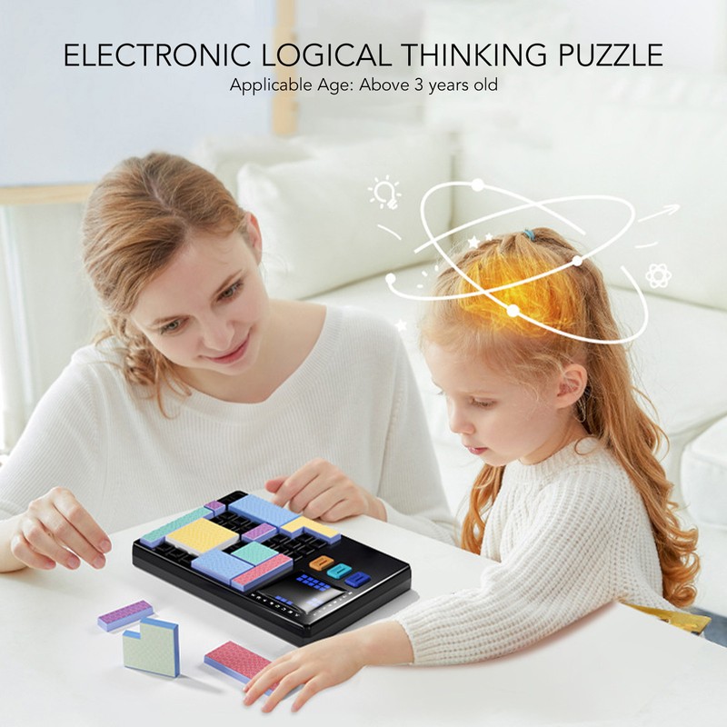 Electronic Puzzle Machine Handheld Educational Interactive Logical Thinking Brain Puzzle
