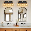 Rustic Style Wood Bathroom Wall Sconce，3 Light Bathroom Vanity Light
