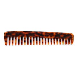 accuo large strand comb approx. 18 cm sawn + handmade coarse teeth styling curling comb for detangling cellulose rhodoid