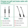 RO6G Golf Cart Brake Cable Replacement Club Car DS Brake