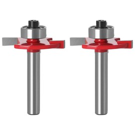 2pcs 1/4" Shank 2mm Slot Cutter Bit for Knock-On Furniture T Trim – Router Bit for Campervan, Motorhome, Woodworking, and Cabinet Joinery