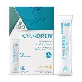 Xanadren MD - Integratore Alimentare, con Betulla, pilosella, equiseto, ortica - Per drenare liquidi in eccesso e favorire i naturali processi di diuresi - Ananas, 10 stick da 15 ml
