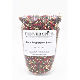 Four Peppercorn Blend, Rainbow - 1/2Lb (8oz) Colorful Classic Peppermill Blend