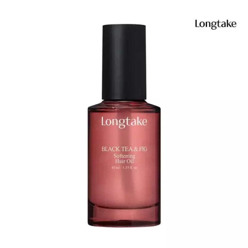 Longtake [롱테이크] 블랙티앤피그 소프트닝 헤어오일 40ml Long Take Black Tea