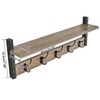 YMYNY Coat Rack Wall Mount with Shelf, 2 Pack 23.6"
