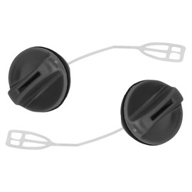 2Pcs Chain Saw Gas Tank Fuel Oil Cap Black Fuel Tank Cap Repalcement for HUSQVARNA 340 345 346 350 353 362 365 371