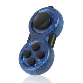 WTYCD Original Fidget Toy Game, Rubberized Classical Controller Fidget Concentration Toy with 8-Fidget Functions and Lanyard - Excellent for Relieving Stress and Anxiety