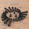 ORTAVA Pack of 20 M4 x 10 round head screws,