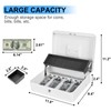 Sgorlds Cash Box Key Lock on Side, Cash Box with