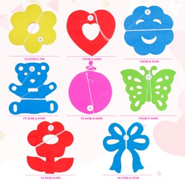 Pack of 8 Colourful Paper Garlands, Hanging Decoration Garlands, Paper Garland, Birthday Garland, Party Garlands Decoration, for Graduation, Wedding, Birthday, Carnival Party