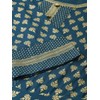 Yash Gallery Rayón Buta Print Anarkali Kurta para mujer, Azul,