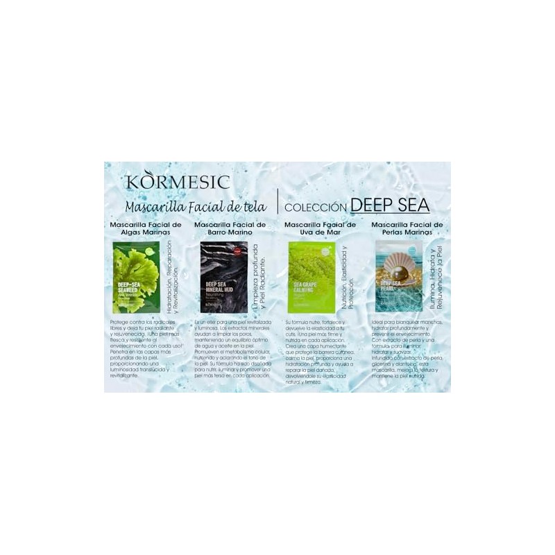 Kit de 15 Mascarillas faciales coreanas coreanas con ingredientes PREMIUM