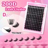FADLASH Lash Clusters D Curl Eyelash Clusters with Thin Band