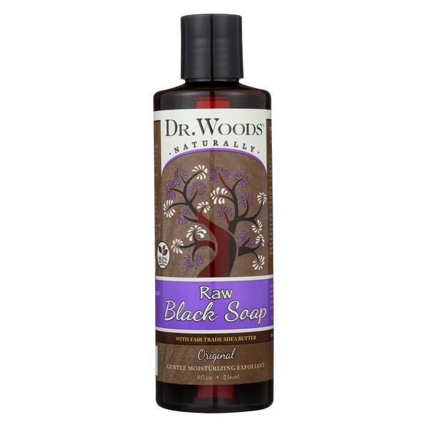 Dr. Woods Black Soap with Shea Butter, 8 Fluid Ounce